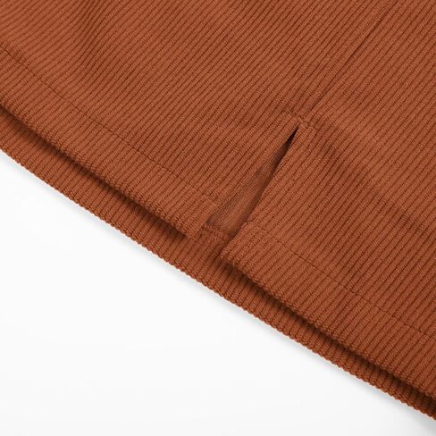 Belle Poque Women Corduroy Mini Skirt with Pockets Classic A-Line Fall Winter Basic Short Skirts in Saudi Arabia