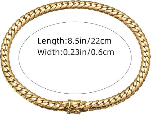 18k Gold Bracelet Saddle Chain Trendy Accessories Hip-Hop Style Men'S And Women'S Flat Cuban Bracelet Mesh Bracelet Birthday, Thanksgiving, Valentine'S Day Christmas Gifts in Saudi Arabia
