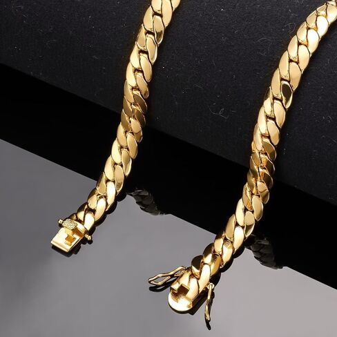 18k Gold Bracelet Saddle Chain Trendy Accessories Hip-Hop Style Men'S And Women'S Flat Cuban Bracelet Mesh Bracelet Birthday, Thanksgiving, Valentine'S Day Christmas Gifts in Saudi Arabia