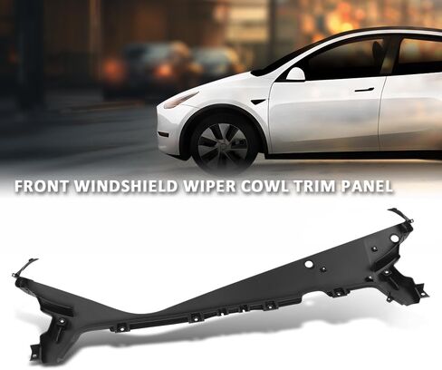 ألوغود الأمامية الزجاج الأمامي ممسحة القربان القلنسو لوحة متوافقة مع Tesla Model Y 2019 2020 2021 2022 2023 2024 149260300D ، 1492603-00-D Black in Saudi Arabia