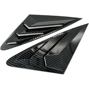 Compatible for Audi A4 A4L S4 B8 Sedan 2009 2010 2011 2012-2016 Car Rear Louver Window Side Shutter Cover Trim Sticker Vent Scoop ABS(Gloss Black) in Saudi Arabia