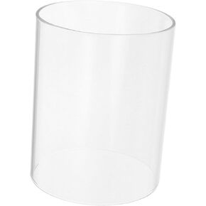 Transparent Glass Candle Holder Tube Shade Open Ended Candle Holder Sleeve for Home Decor Wedding Centerpieces High Borosilicate Glass in Saudi Arabia