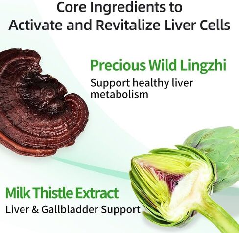 Liver Detox Supplement,30000mg Milk Thistle Turmeric Tablet,Stay up Late – Supports Liver Health – 60 Tablets in Saudi Arabia