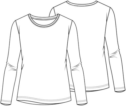 Kitmaz Women's Underscrub Long Sleeve-Crew Neck Procrubs Undershirts مع نسيج ناعم وتنفس in Kuwait