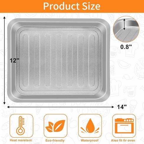 Air Fryer Tray Replacement for Emeril Lagasse Everyday 360 air fryer, 12''×10'' Stainless Steel Air Fryer Accessories Grill Pan Grill Plate Crisper Plate Replacement Parts Rack in Saudi Arabia