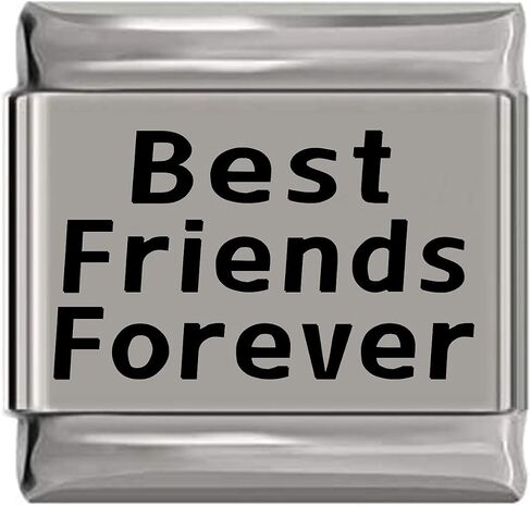 Newcharms Best Friends Forever Forever Laser Scarm Italian Charm (حجم قياسي 9 مم) in Saudi Arabia