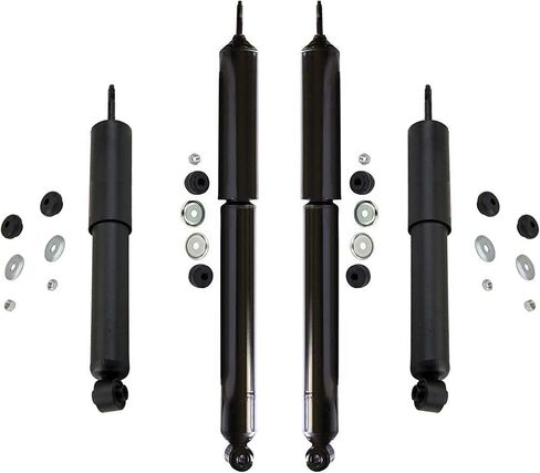 محور ديترويت-امتصاص الصدمات 4WD لعام 1997-2003 فورد F-150 [Exc. 7700 GVW Package] 1998 1999 2000 2001 2002 ، 4 Front Rack Extorbers Rocks Prescists Replaction in Saudi Arabia