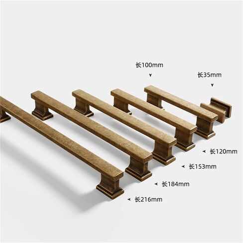 زنك سبيكة عتيقة درج الباب مقبض واحد مزدوج ثقب الأثاث خزانة 1pcs (160mm) in Saudi Arabia
