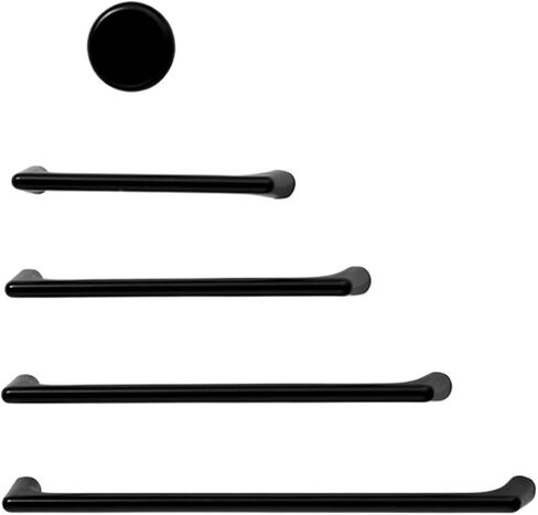 Black Handles 96-320mm Dressers Cupboard Closet Wardrobe Door Drawer Hardware Pulls 1Pcs(Brass Gold 320mm) in Saudi Arabia