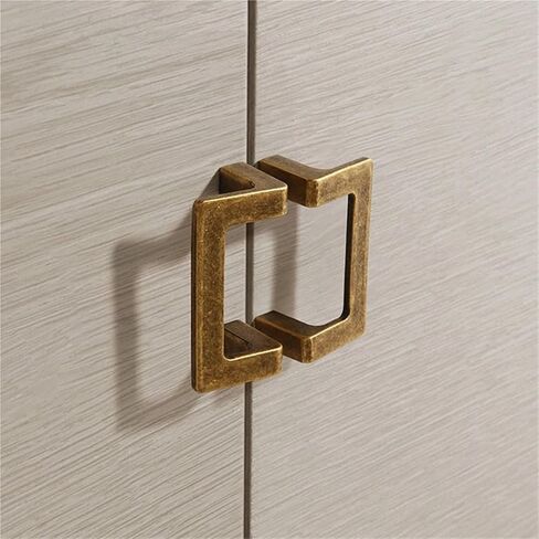 Doors Square Pair Handles Shoe Wardrobe Cabinet 1Pcs(Gold-64mm) in Saudi Arabia