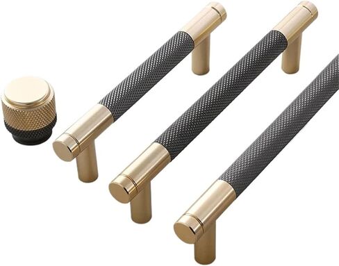Gold Drawer T Bar Handle Bathroom Pulls Kitchen Cabinet Door Pull Black 1Pcs(128mm) in Saudi Arabia