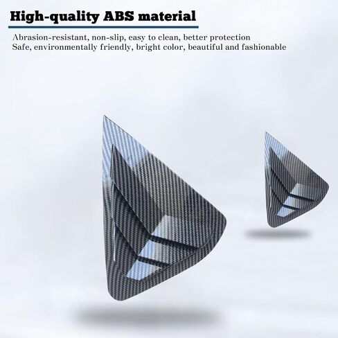 Kurtz Rear Side Window Louvers for Nissan Altima 2013 2014 2015 2016 2017 2018 Triangular Window Glass Blinds Air Vent Scoop Shades Cover Blinds Trim Sport Accessories ABS Bright Black 2PCS in Saudi Arabia