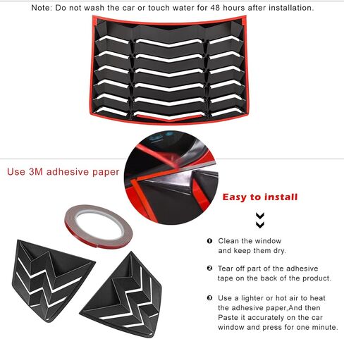 Matte Black Rear & Side Window Louver Windshield Sunshade Cover with GT Lambo Style Sedan 4-Door for Honda Accord 2013-2017 in Saudi Arabia
