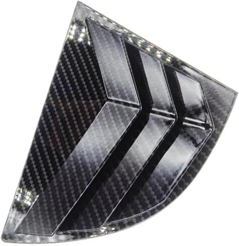 Rear Side Window Louvers Air Vent Scoop Shades Cover Blinds Trim for Honda Civic 2006 2007 2008 2009 2010 2011 Carbon Fiber Black in Saudi Arabia
