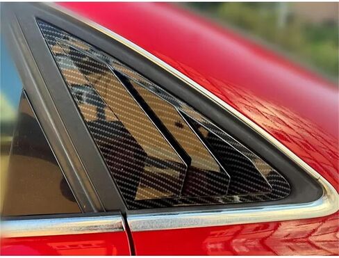 Compatible for Audi A4 A4L S4 B8 Sedan 2009 2010 2011 2012-2016 Car Rear Louver Window Side Shutter Cover Trim Sticker Vent Scoop ABS(Gloss Black) in Saudi Arabia