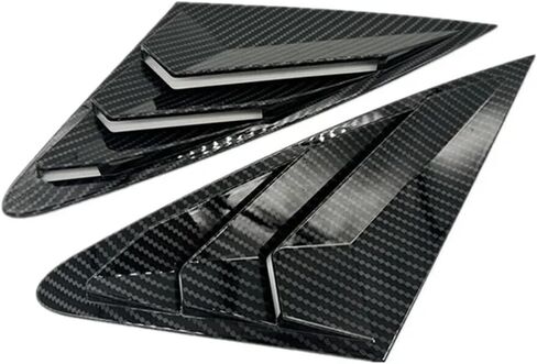 Compatible for Audi A4 A4L S4 B8 Sedan 2009 2010 2011 2012-2016 Car Rear Louver Window Side Shutter Cover Trim Sticker Vent Scoop ABS(Gloss Black) in Saudi Arabia