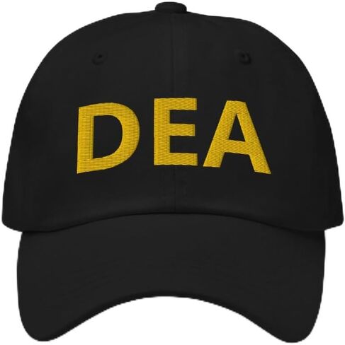 DEA HAT - وكيل إنفاذ القانون المطرز بغطاء أسود للجنسين للجنسين in Saudi Arabia