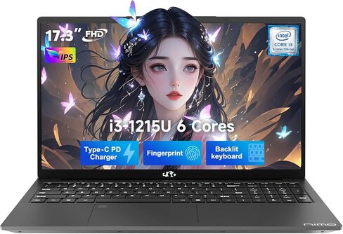 كمبيوتر محمول 15.6 بوصة، معالج بنتيوم رباعي النواة، N100 (Beat I3 1115G4)، 8 جيجابايت DDR4 512 جيجابايت SSD، شاشة 1080 بكسل، WiFi 6، BT5.2، USB3.0، Type_C، مع Windows 11 Pro in Kuwait