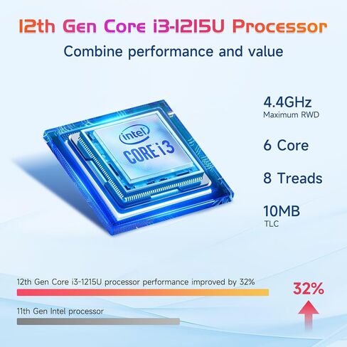 كمبيوتر محمول 15.6 بوصة، معالج بنتيوم رباعي النواة، N100 (Beat I3 1115G4)، 8 جيجابايت DDR4 512 جيجابايت SSD، شاشة 1080 بكسل، WiFi 6، BT5.2، USB3.0، Type_C، مع Windows 11 Pro in Kuwait