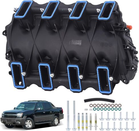 Topaz 615-183 محرك المدخول مشعب متوافق مع Cadillac es Calade 2002-2006 ، Chevy Silverado GMC Tahoe Yukon XL Envoy Sierra Workhorse Fastrack FT1061 استبدال# 17113697 in Saudi Arabia