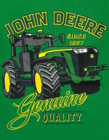 مجموعة John Deere Tractor T-Shirt و Shorts Todfit Toddler لأحجام الأطفال الكبيرة (2T-10-12) in Saudi Arabia