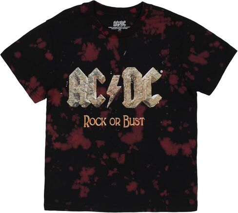 ACDC Rock Or Bust Boy's Short Sleeve T-shirt & Lounge Shorts Combo Set, Black in Saudi Arabia