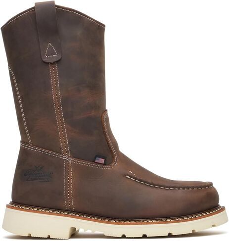 Thorogood American Heritage - 11 "Moc Toe Boot للرجال ، الصناعي والبناء ، الجلود المتينة ، الانزلاق ومقاوم الزيت in Saudi Arabia