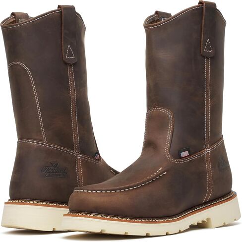 Thorogood American Heritage - 11 "Moc Toe Boot للرجال ، الصناعي والبناء ، الجلود المتينة ، الانزلاق ومقاوم الزيت in Saudi Arabia