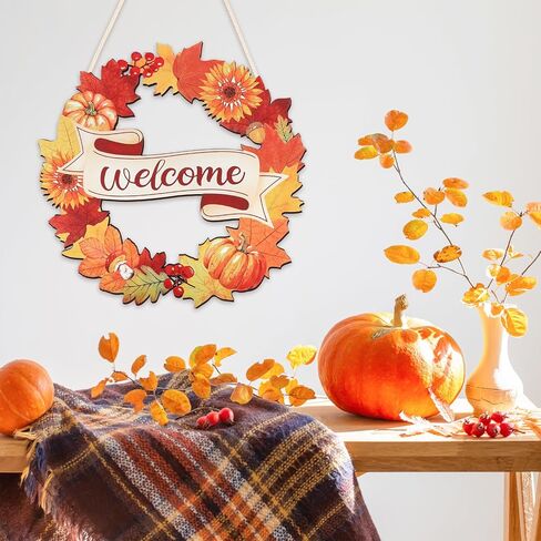 COCHIE Happy Valentine's Day Hearts Welcome Sign Door Decorations, Valentines Wood Wreath for Front Door Porch Window Wall Hanging Decor, Romantic Indoor Outdoor Home Office Decoration (Colorful) in Saudi Arabia