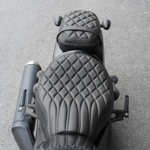 Motorcycle Solo Seat Gel Driver Seat Compatible with Honda CMX1100 Rebel 1100 CM1100 2021-2025 (Black Stiching) in Saudi Arabia