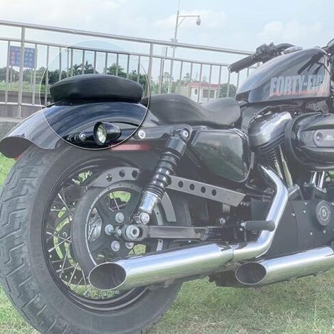 مقعد الركاب الخلفي منفرد لـ Harley Davidson Sportster X48 XL883 XL1200 72 2004-2019 وسادة ملحقات الدراجات النارية (Black-E) in Saudi Arabia