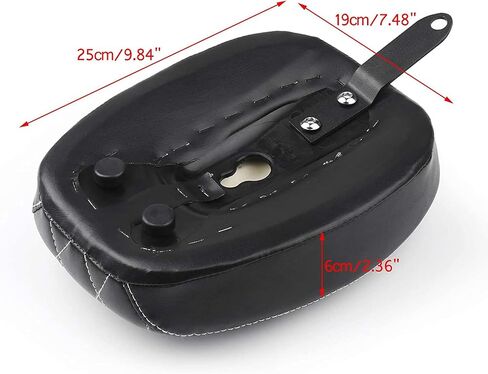 مقعد الركاب الخلفي منفرد لـ Harley Davidson Sportster X48 XL883 XL1200 72 2004-2019 وسادة ملحقات الدراجات النارية (Black-E) in Saudi Arabia