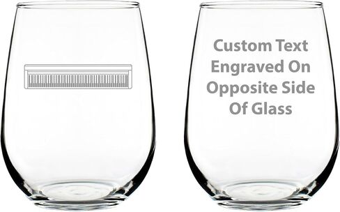 Piano Keyboard Stemless Wine Glass - Music Gifts for Musicians, Teachers and Musical Accessories for Women and Men that Play Keys - Large 17 Oz Glasses in Saudi Arabia