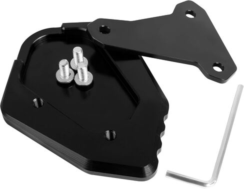 Motorcycle Kickstand Pad Enlarger Extension Side Stand Plate Pad Replacement for Honda Rebel 1100 CMX1100 CMX 1100 2021-2025 Support Plate Foot Pad (black) in Saudi Arabia