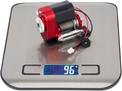 1/10 Scale Simulated 8274 Vertical Winch Aluminum 6-12.4V 50lbs Load Capacity for RC Crawler Axial SCX10 TRX4 RC4WD D90 Upgrade Part (Black) in Saudi Arabia