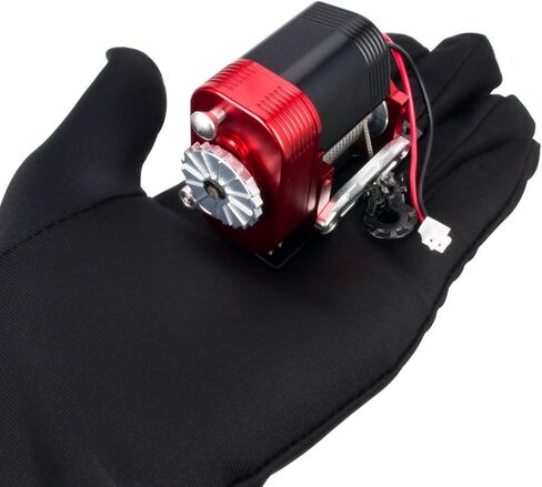 1/10 Scale Simulated 8274 Vertical Winch Aluminum 6-12.4V 50lbs Load Capacity for RC Crawler Axial SCX10 TRX4 RC4WD D90 Upgrade Part (Black) in Saudi Arabia