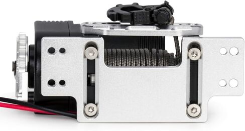 1/10 Scale Simulated 8274 Vertical Winch Aluminum 6-12.4V 50lbs Load Capacity for RC Crawler Axial SCX10 TRX4 RC4WD D90 Upgrade Part (Black) in Saudi Arabia
