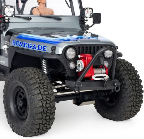 1/10 Scale Simulated 8274 Vertical Winch Aluminum 6-12.4V 50lbs Load Capacity for RC Crawler Axial SCX10 TRX4 RC4WD D90 Upgrade Part (Black) in Saudi Arabia