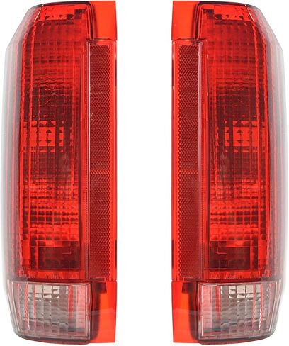 New Tail Lamp Right Passenger & Left Driver Side Compatible with 1990-1997 Ford F-150 F-250 F-350 Direct Replacement E9TZ13404C E9TZ13405C, Replacement for LTA88416 in Saudi Arabia