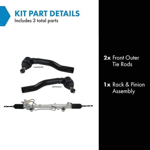 Steering Tie Rod End Inner Outer LH RH Set of 4 for 07-16 Jeep Wrangler JK in Kuwait