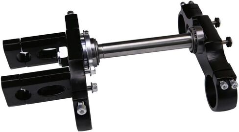 Upside Down Front Fork Shocker and Triple Clamp Handlebar Riser set 45mm/48mm for Dirt Pit Pro Trail Bike 110cc 125cc 150cc (Black+Black 700mm) in Saudi Arabia