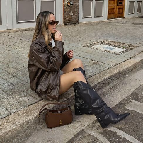 طي القرش المسنن للسيدات فوق فستان رعاة البقر الراعي رعاة البقر القابل للركبة. in Kuwait