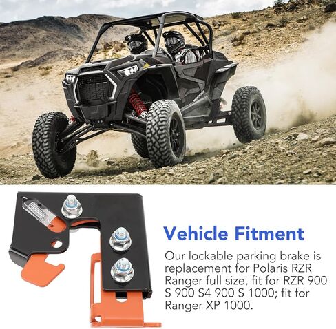ATV Brake Lock Kit for Polaris RZR All, Spring Parking Brake Accessories Kit, Easy Installation, Quality Steel in Saudi Arabia