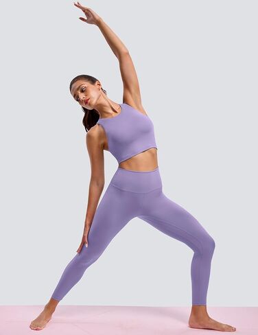 BAYDI Clouduxi High Neck Sports Bras for Women - Padded Workout Tank Tops with Built in Bra Racerback Gym Yoga Crop Top in Kuwait