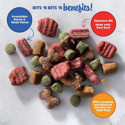 Kibbles 'n Bits Savory Bacon & Steak Flavor Dry Dog Food, 3.5 lb. Bag in Saudi Arabia