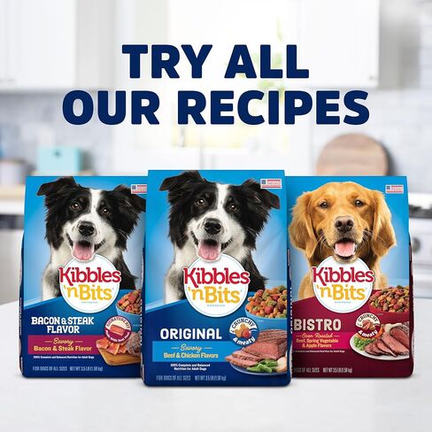 Kibbles 'n Bits Savory Bacon & Steak Flavor Dry Dog Food, 3.5 lb. Bag in Saudi Arabia
