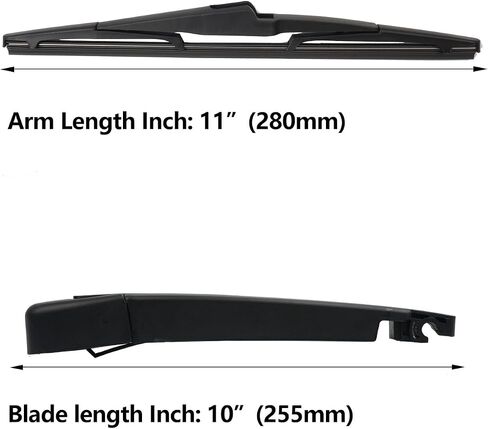 Replacement for Kia Sportage 2017-2023 Rear Windshield Wiper Arm Blade Set, Premium All-Season Original Equipment Replacement for My Car in Saudi Arabia
