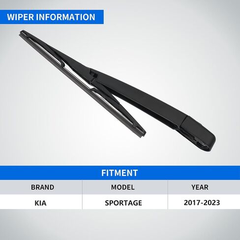 Replacement for Kia Sportage 2017-2023 Rear Windshield Wiper Arm Blade Set, Premium All-Season Original Equipment Replacement for My Car in Saudi Arabia