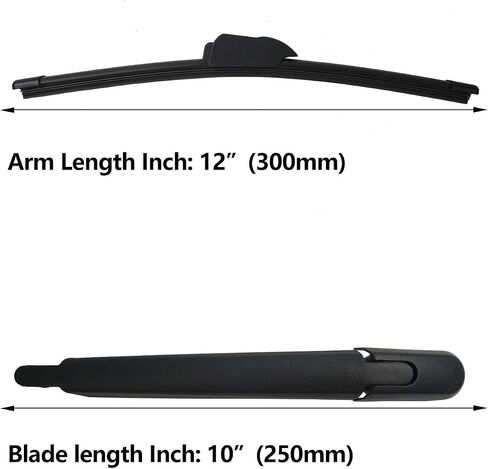 Replacement for Kia Sportage 2017-2023 Rear Windshield Wiper Arm Blade Set, Premium All-Season Original Equipment Replacement for My Car in Saudi Arabia