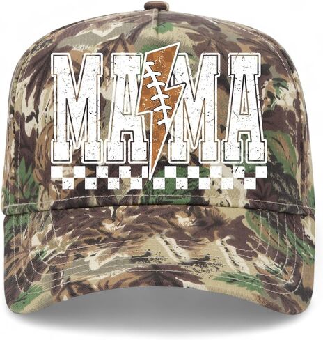 Football Mama Vintage Trucker Hat | Premium Adjustable Snapback Baseball Hat for Women, Moms, & Mothers in Saudi Arabia